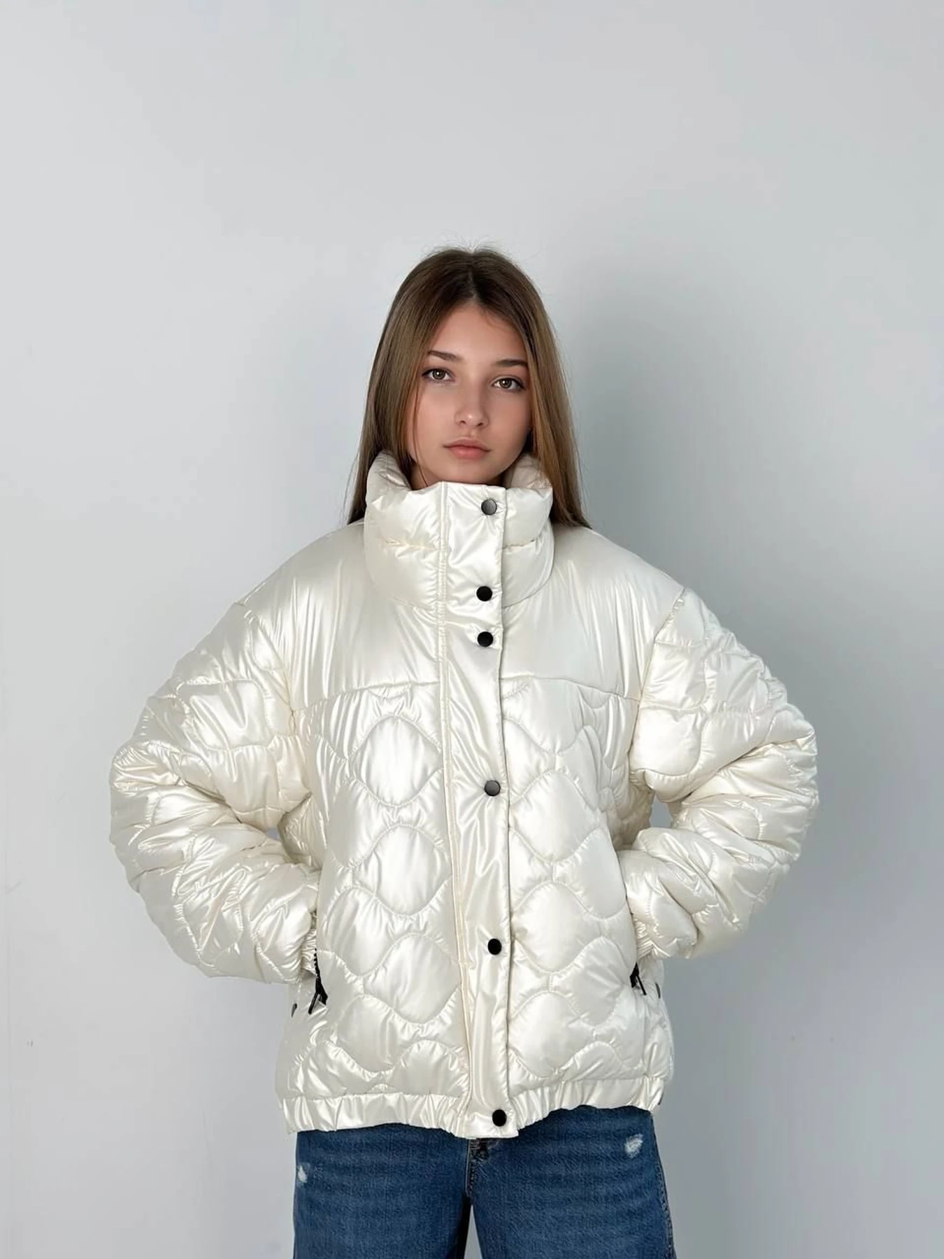 Куртки та дублянки EVIE модель Milk - 805-2 Куртки та дублянки EVIE модель Milk - 805-2 Фото