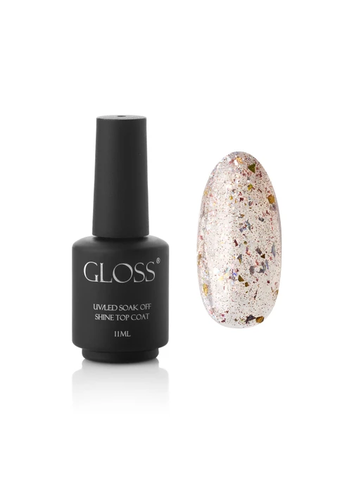 Топ для гель-лака GLOSS Shine top coat Sparkle Shine Top GLOSS COMPANY модель 4823271411162 Фото