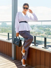 Сорочки ISSA Plus модель SA-281_white Фото