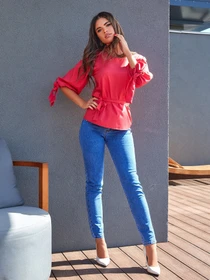 Сорочки ISSA Plus модель SA-320_red Фото