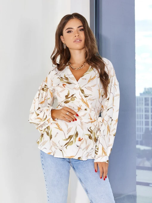 Сорочки ISSA Plus модель SA-328_white Фото