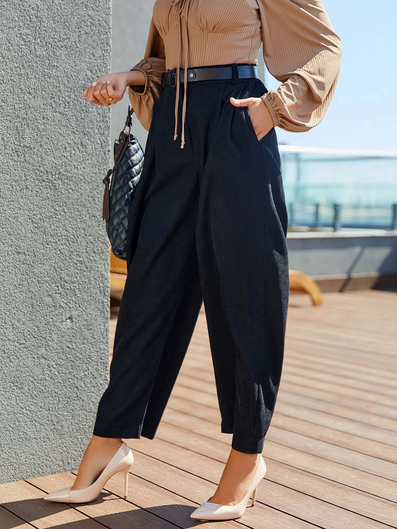 Брюки ISSA Plus модель 12908_black Фото
