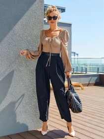 Брюки ISSA Plus модель 12908_black Фото