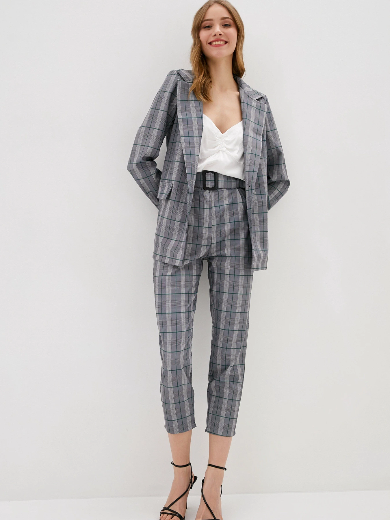 Костюмы ISSA Plus модель 12883_gray Фото