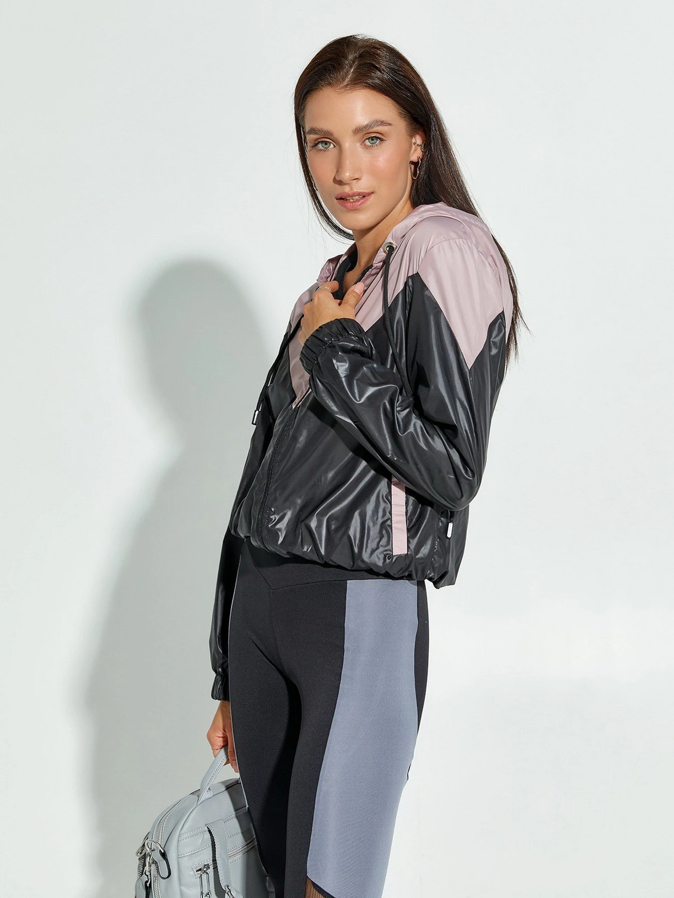 Куртки та дублянки ISSA Plus модель SA-122_black_beige Куртки та дублянки ISSA Plus модель SA-122_black_beige Фото