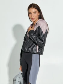 Куртки та дублянки ISSA Plus модель SA-122_black_beige Фото