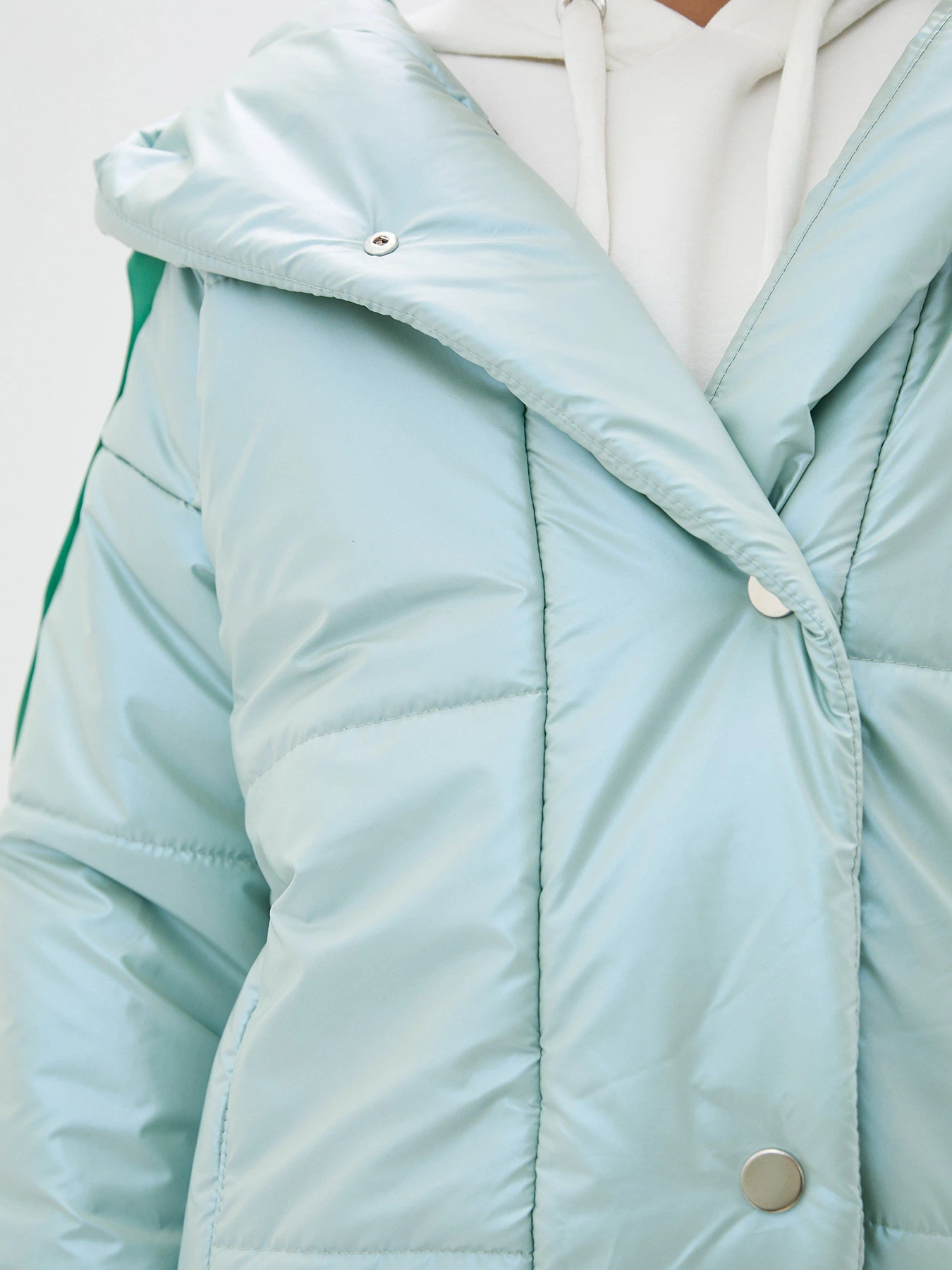 Куртки и дубленки ISSA Plus модель SA-310_mint Куртки и дубленки ISSA Plus модель SA-310_mint Фото