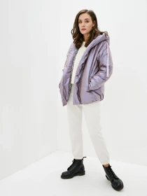 Куртки и дубленки ISSA Plus модель SA-310_lilac Фото