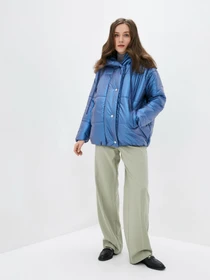 Куртки и дубленки ISSA Plus модель SA-310_blue Фото