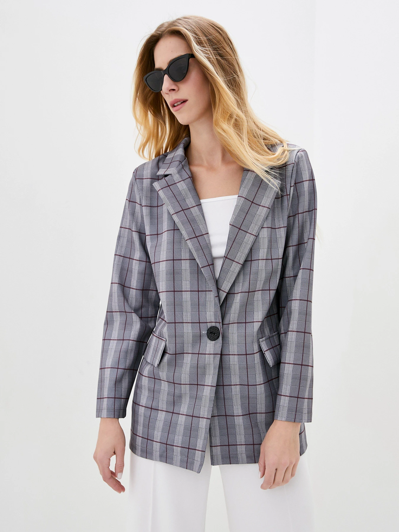 Піджаки ISSA Plus модель 12885_gray Фото