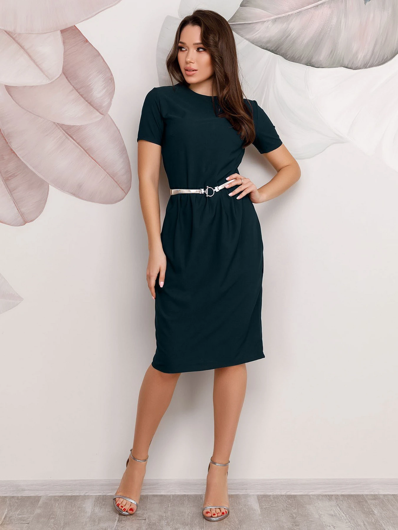 Сукні ISSA Plus модель 12491_darkgreen Фото