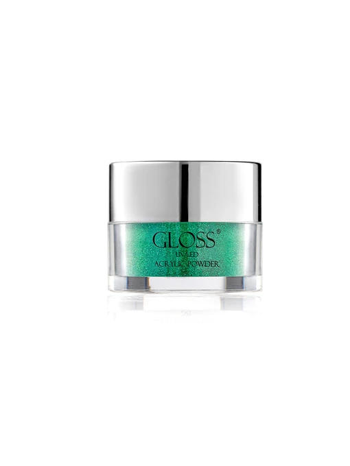 Акрилова пудра Acrylic Powder GLOSS 033 GLOSS COMPANY Acrylic Powder, смарагдовий