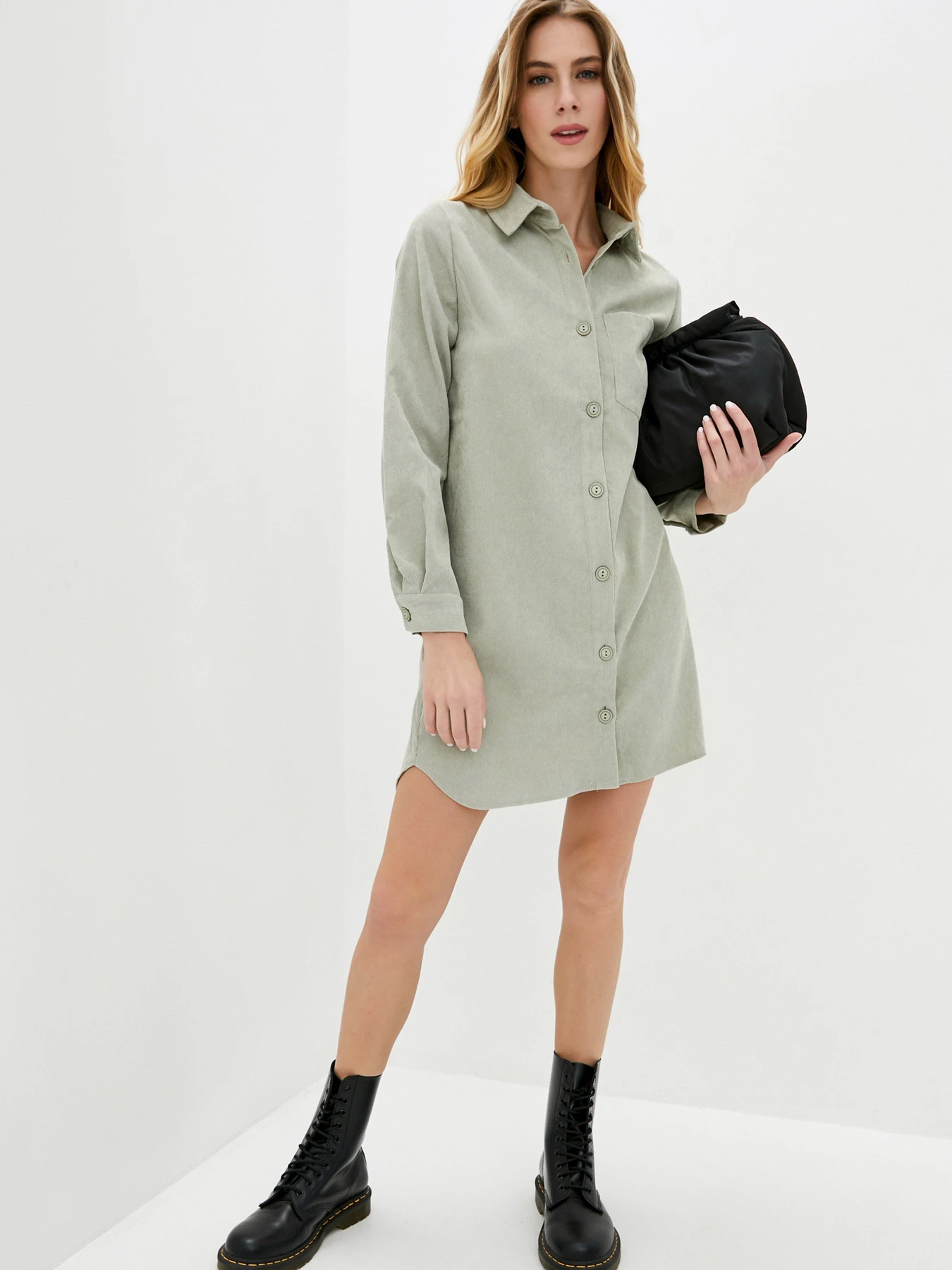 Платья ISSA Plus модель 13057_olive Фото