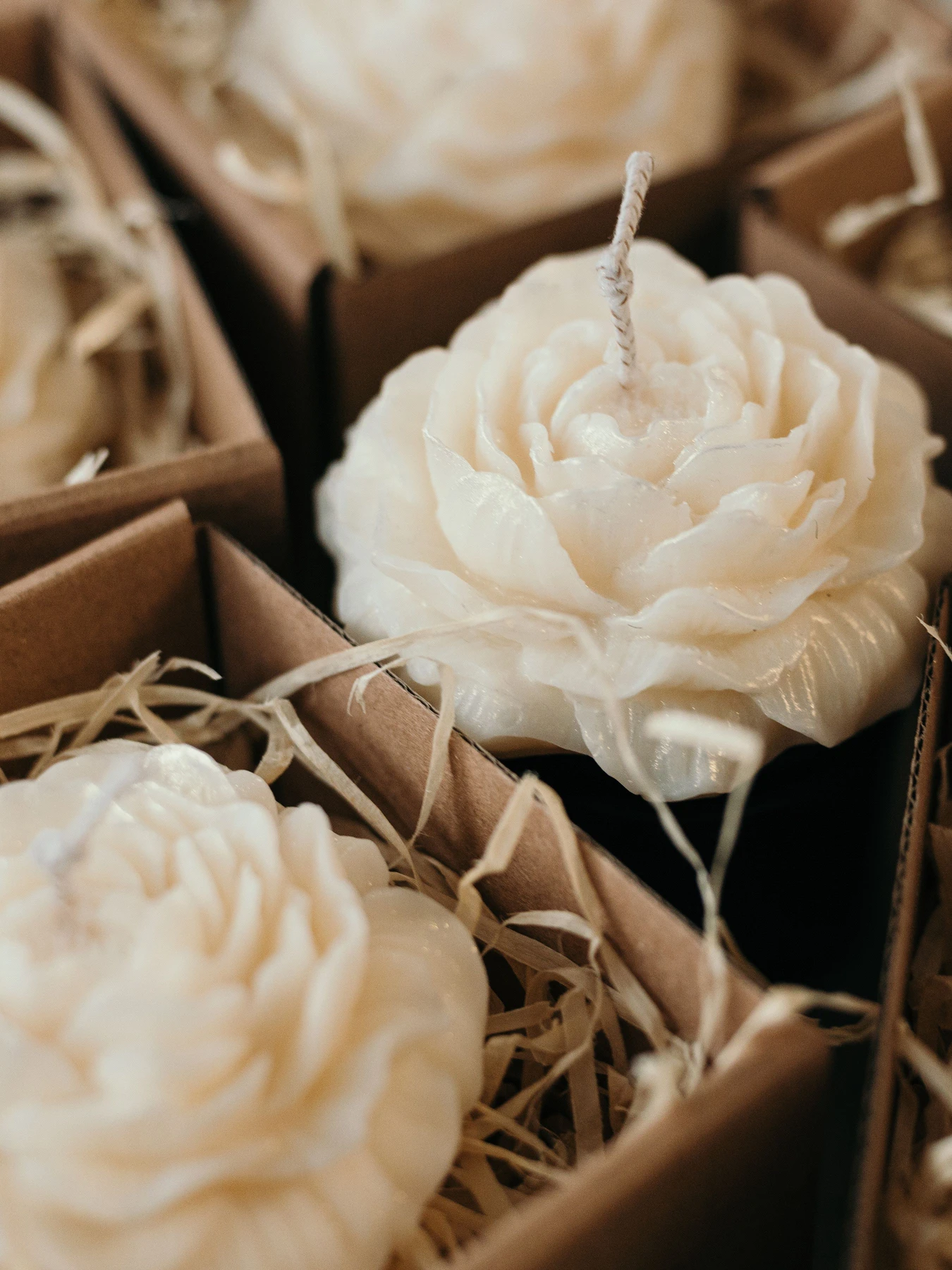 Набір свічок "Ажурна романтика" з натурального оливкового воску Candle Design модель 200.0098 Фото