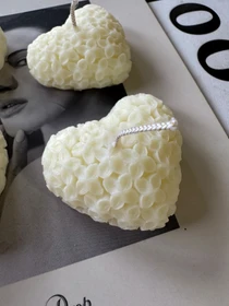 Набір свічок "Ажурна романтика" з натурального оливкового воску Candle Design модель 200.0098 Фото