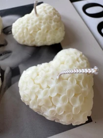 Набір свічок "Ажурна романтика" з натурального оливкового воску Candle Design модель 200.0098 Фото