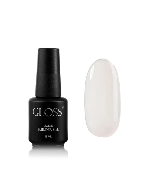 Однофазний гель з пензлем Builder Gel GLOSS Milky Builder Gel GLOSS COMPANY модель 4823271407738 Фото