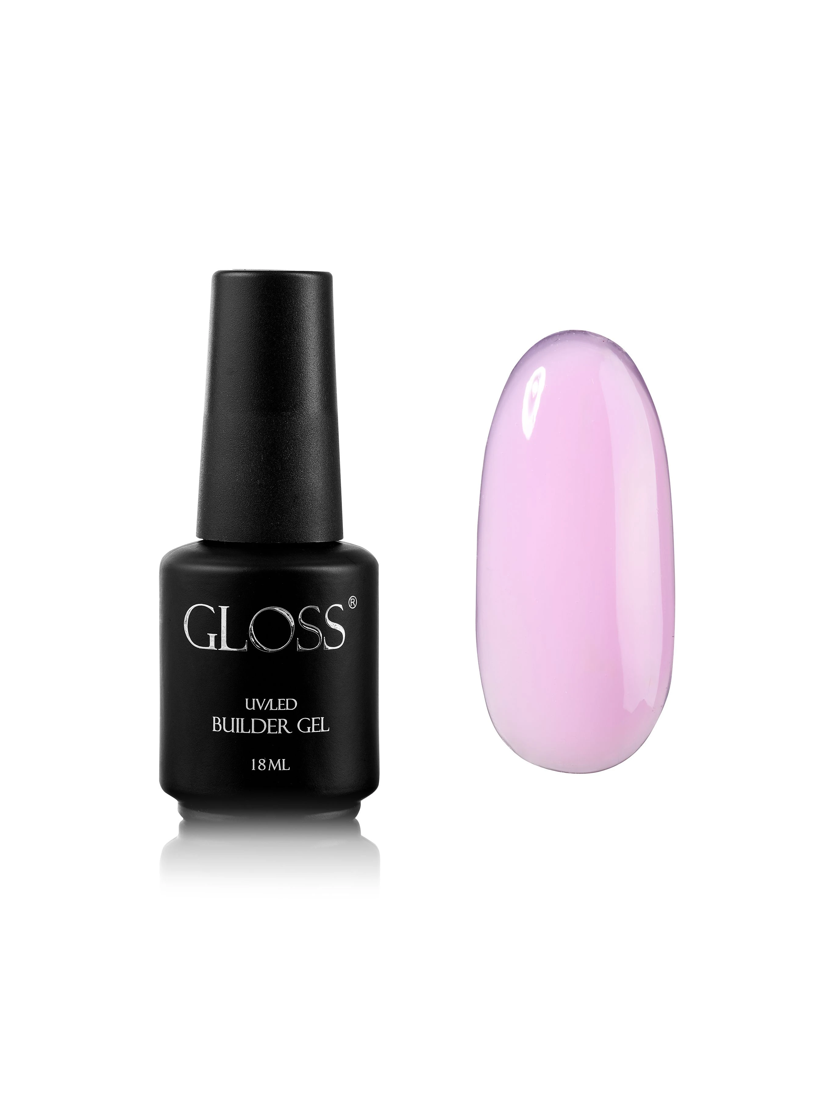 Однофазний гель з пензлем Builder Gel GLOSS Ultra GLOSS COMPANY Builder Gel, рожевий