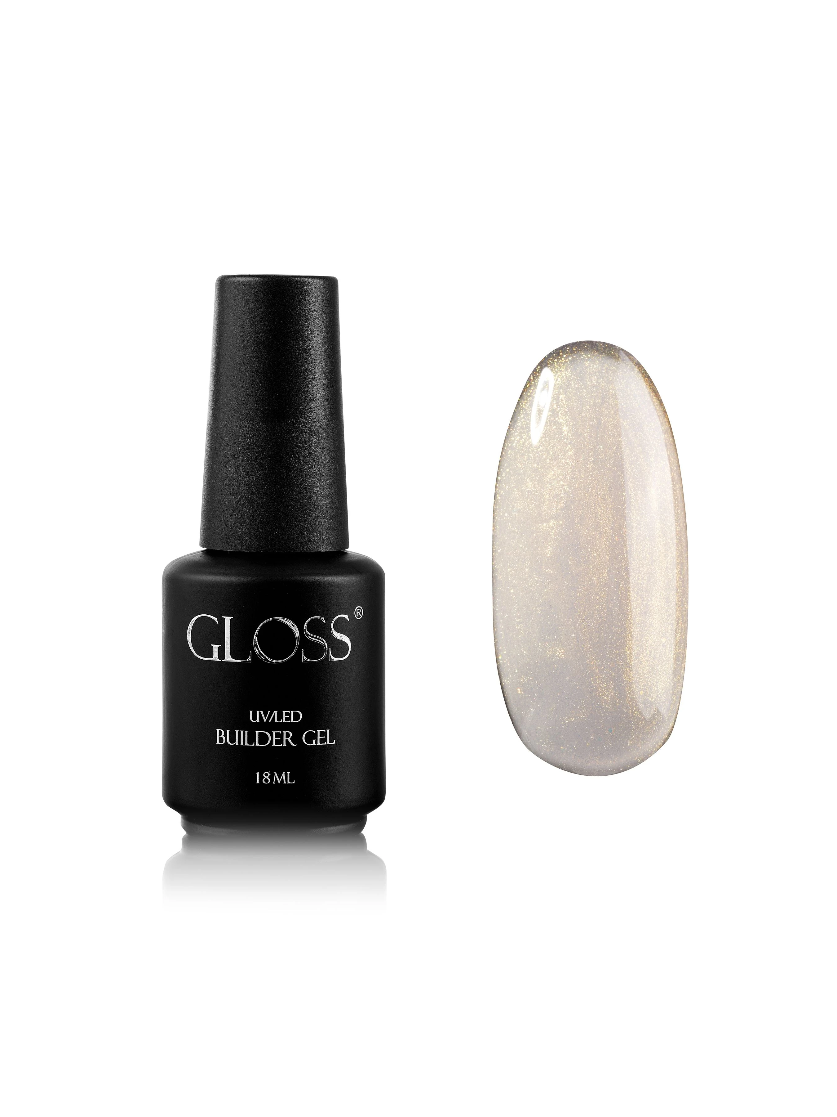Однофазний гель з пензлем Builder Gel GLOSS Royal Gold GLOSS COMPANY Builder Gel, золотий