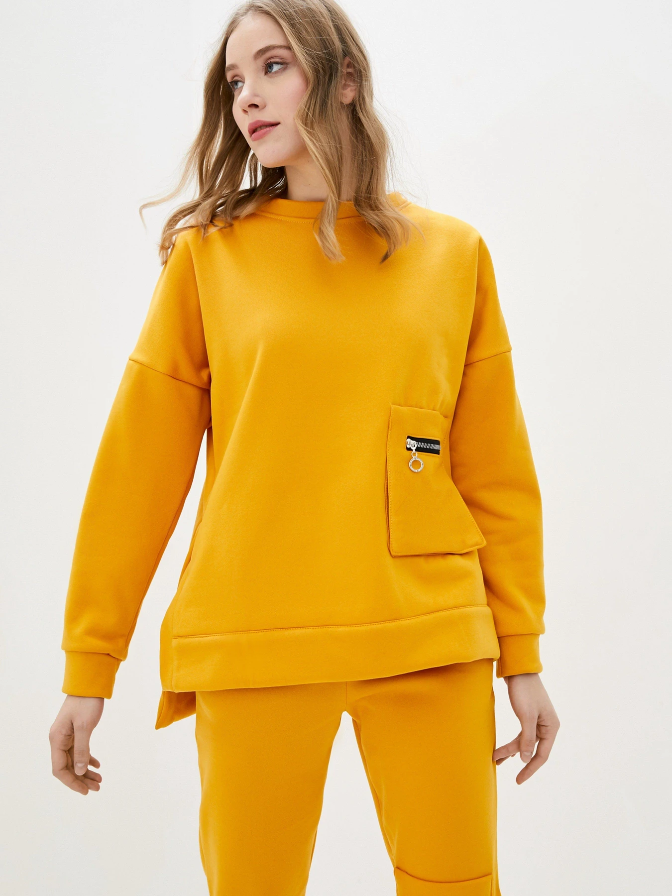 Костюми ISSA Plus модель SA-319_mustard Фото