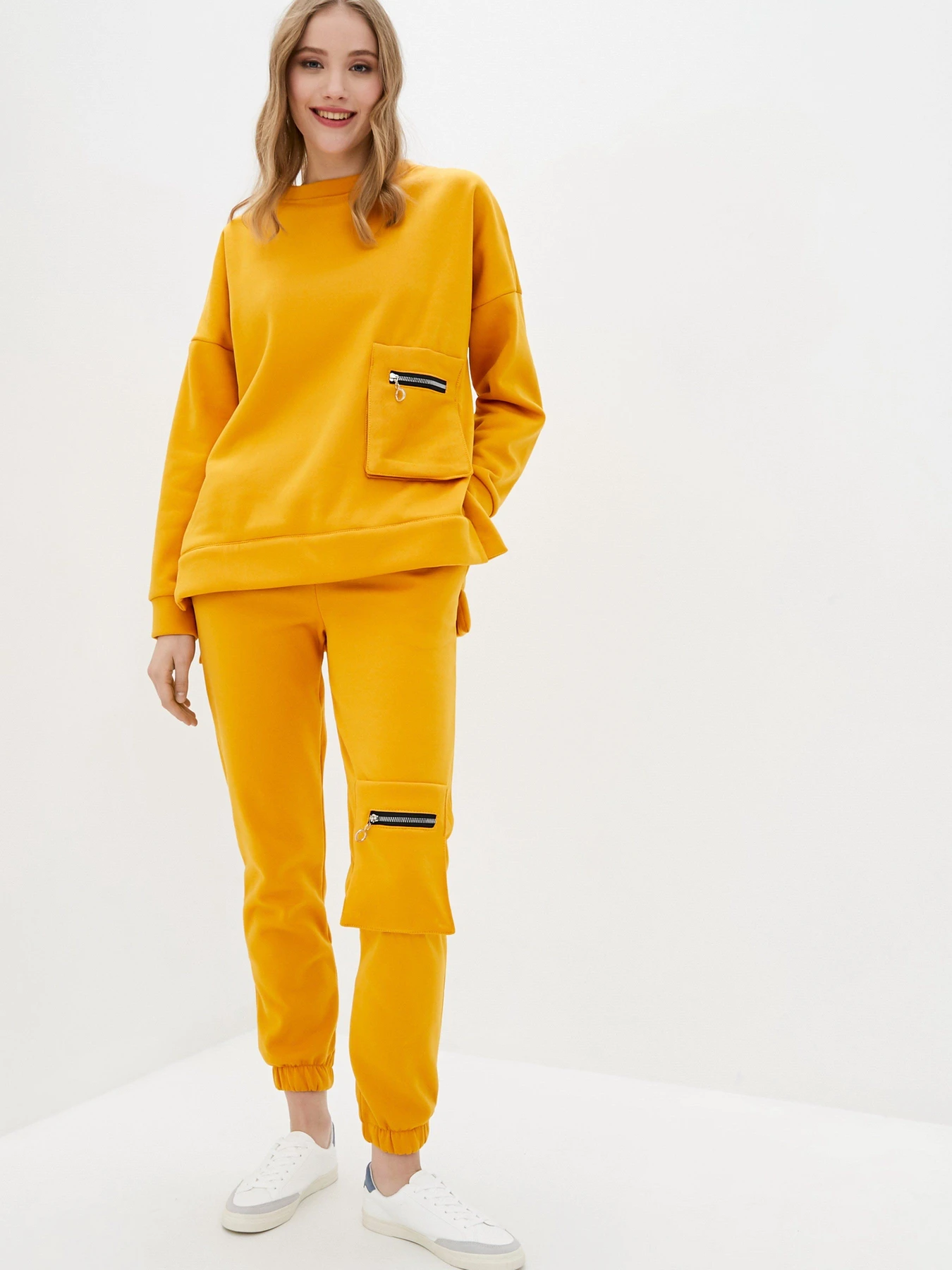 Костюми ISSA Plus модель SA-319_mustard Фото