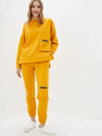 Костюми ISSA Plus модель SA-319_mustard Фото