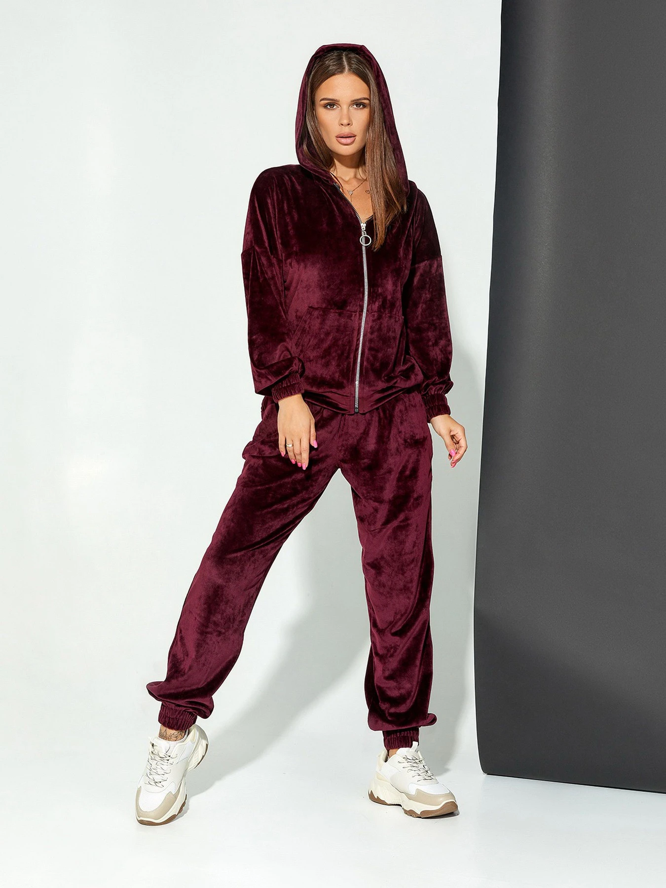 Костюми ISSA Plus модель SA-78_burgundy Фото