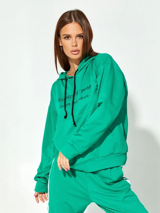 Худи и свитшоты ISSA Plus модель 12144_green Фото