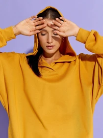 Худі та світшоти ISSA Plus модель 12890_mustard Фото