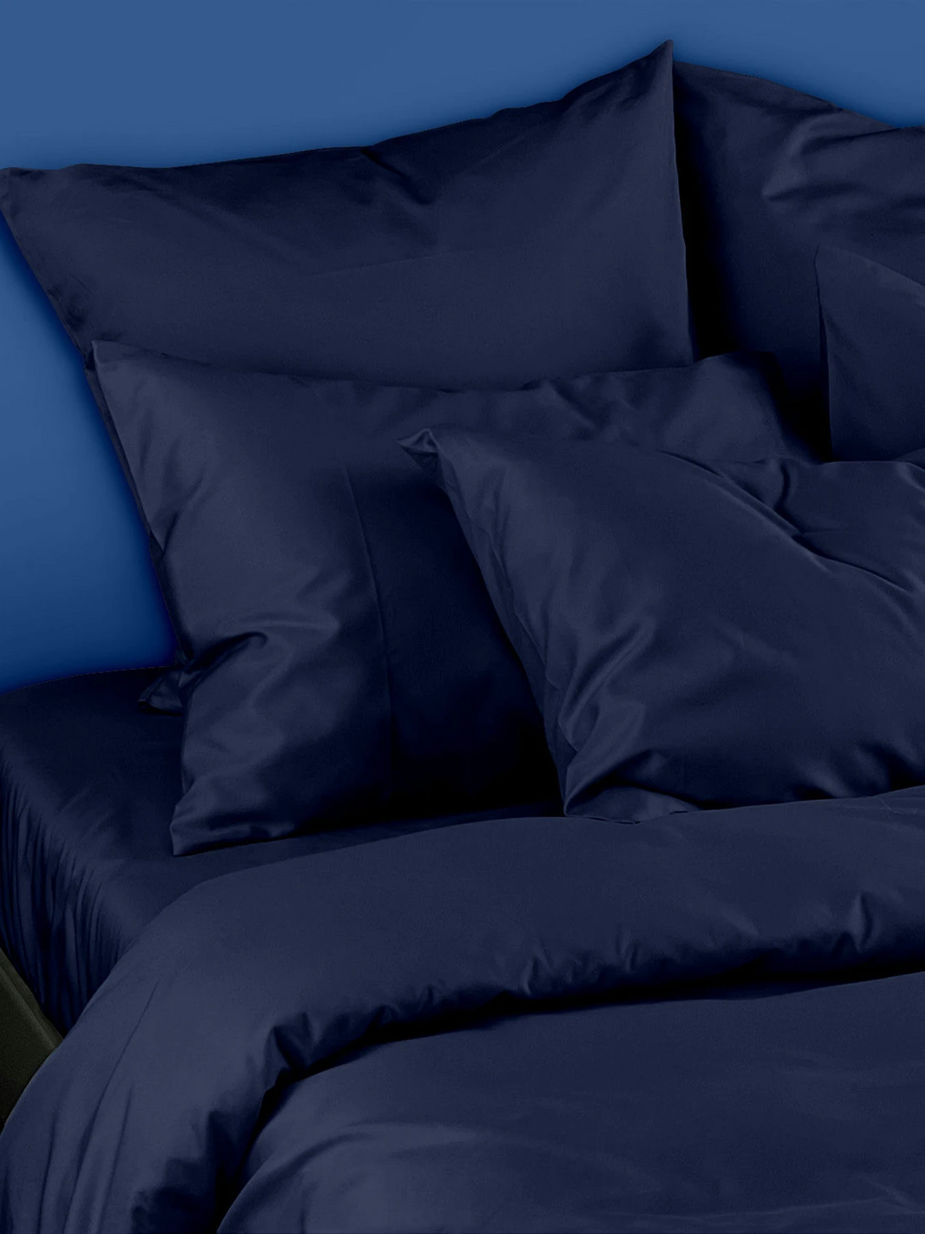 Підковдра сатин DARK BLUE SATIN Cosas модель 66Satin_Blue_160P Фото
