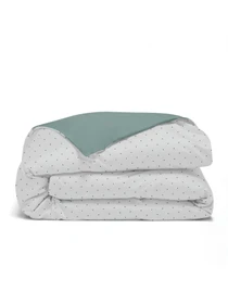 Пододеяльник ранфорс ASH GREY DOTS Cosas модель DuoRfr_104Ashmin-DotsGreyGrey_160q Фото
