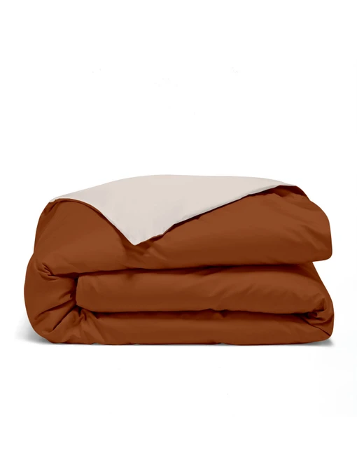Пододеяльник ранфорс СINNAMON Cosas модель DuoRfr_122Cinnamon-98Cappuccino_160q Фото
