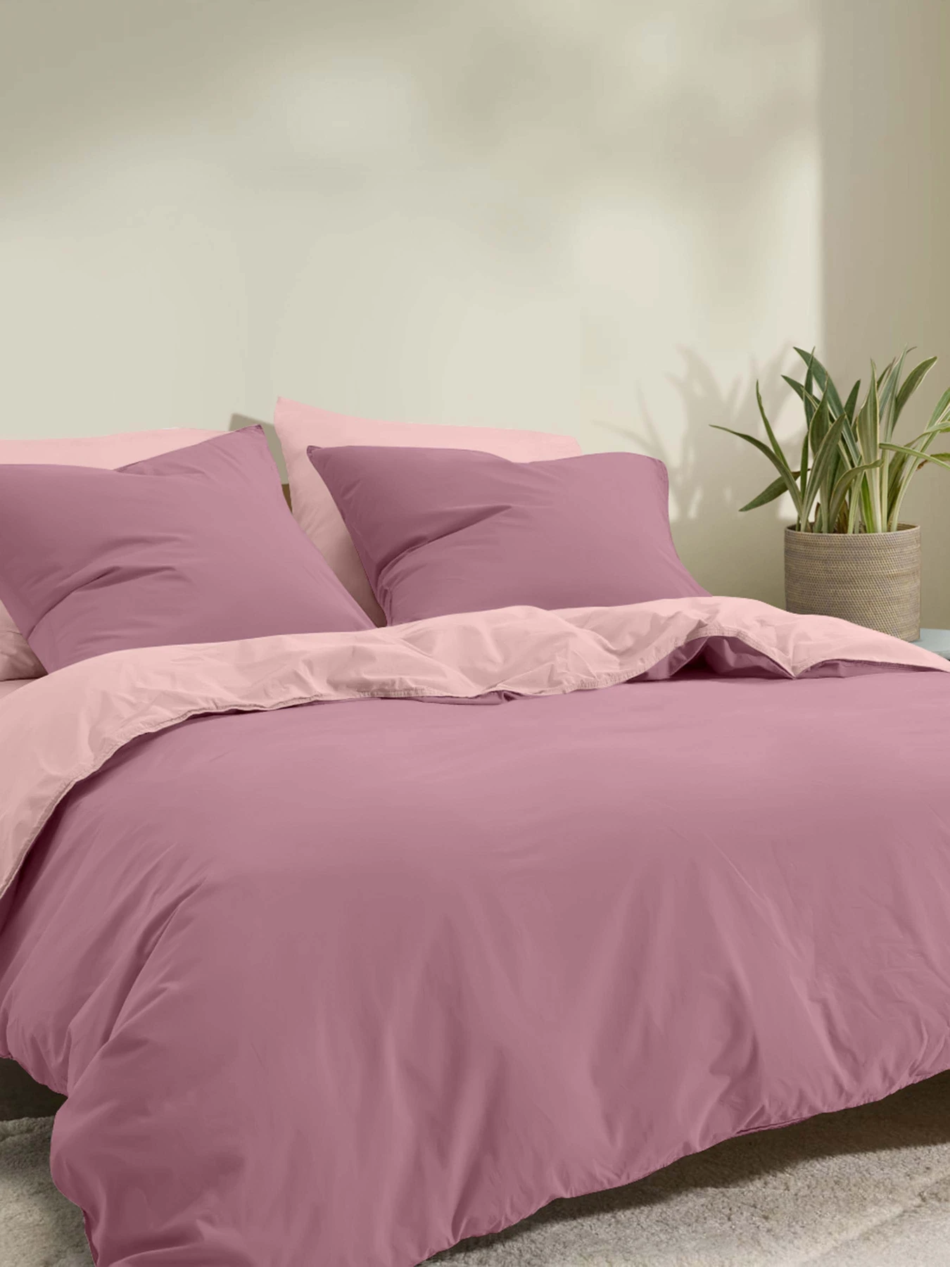 Пододеяльник ранфорс LILAC ROSE Cosas модель DuoRfr_41Lilac-40Rose_160q Пододеяльник ранфорс LILAC ROSE Cosas модель DuoRfr_41Lilac-40Rose_160q Фото