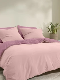 Пододеяльник ранфорс LILAC ROSE Cosas модель DuoRfr_41Lilac-40Rose_160q Фото