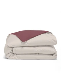 Пододеяльник ранфорс IVORY Cosas модель DuoRfr_98Cappuccino-97Cherry_160q Фото