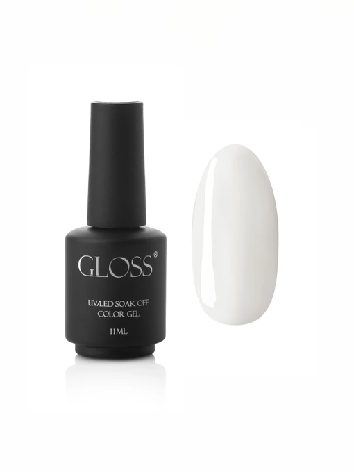 Гель-лак GLOSS 100, білий GLOSS COMPANY Пастель, білий