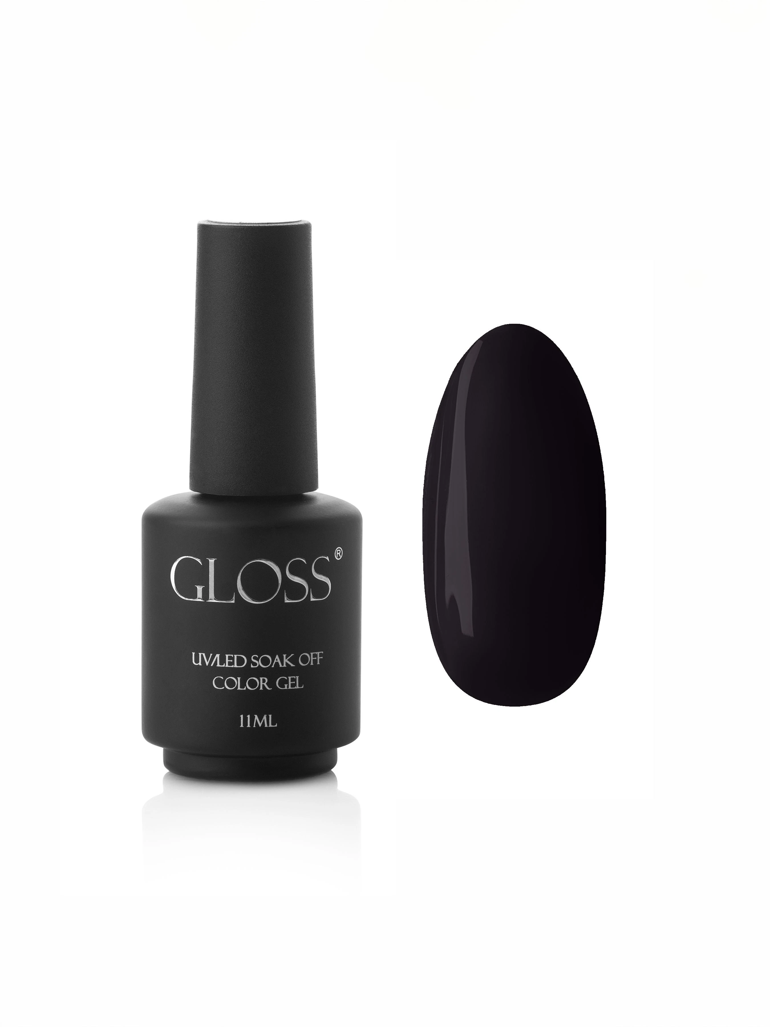 Гель-лак GLOSS 300, чорний GLOSS COMPANY Темний, чорний