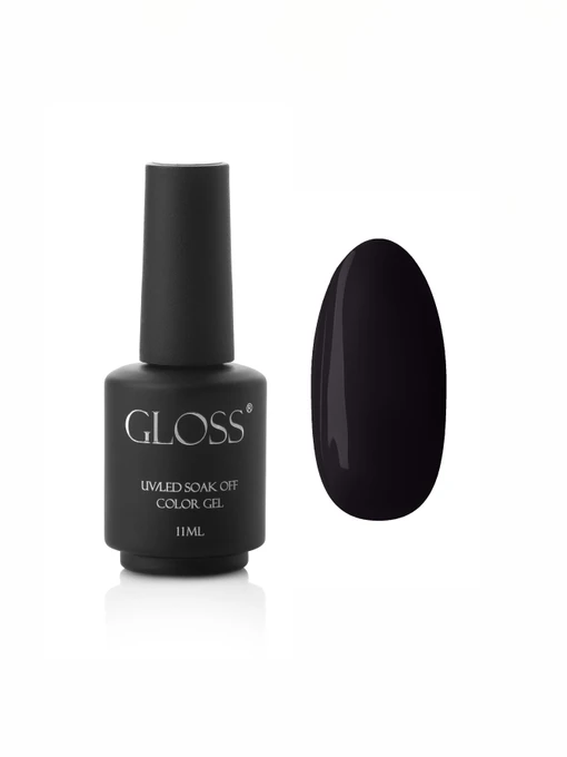Гель-лак GLOSS 300, чорний GLOSS COMPANY Темний, чорний
