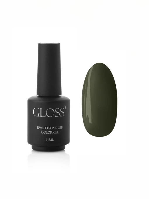 Гель-лак GLOSS 321, хакі GLOSS COMPANY Темний, хакі