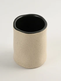 Підставка для зубних щіток "Porto" бежева/чорна MBM HOME модель BA-33 BEIGE/BLACK Фото