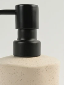 Диспенсер для жидкого мыла "Porto" бежевый/черный MBM HOME модель BA-34 BEIGE/BLACK Фото