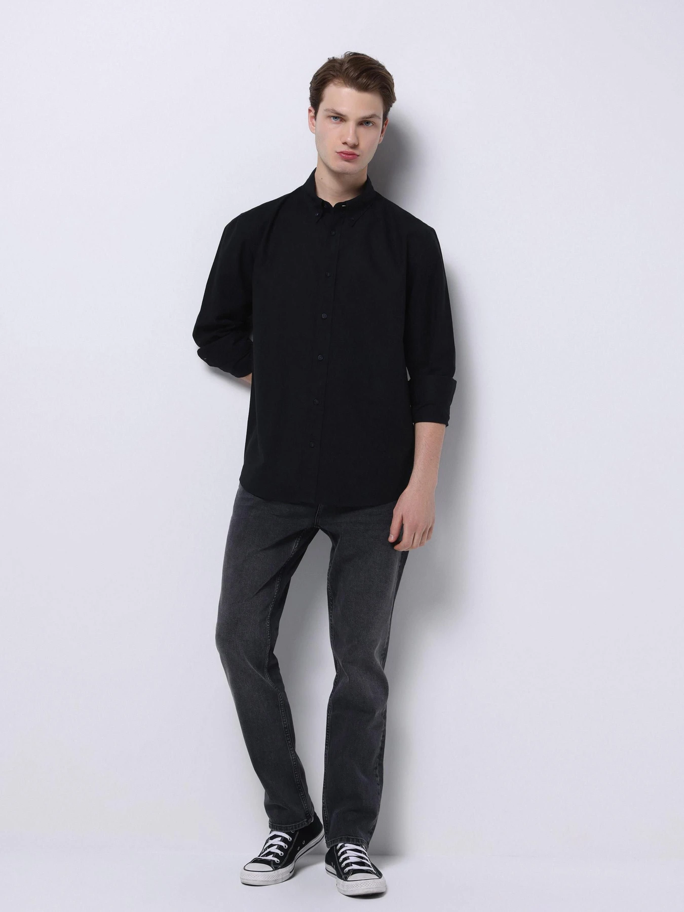 Сорочки Colin’s модель CL1074489_Q1.V1_BLK Фото