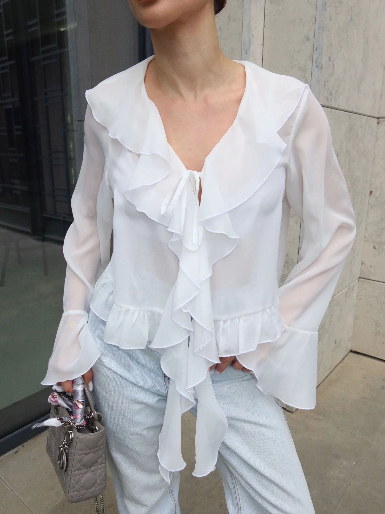 Рубашки Jadone Fashion модель Blouse_Camellia_milk Фото