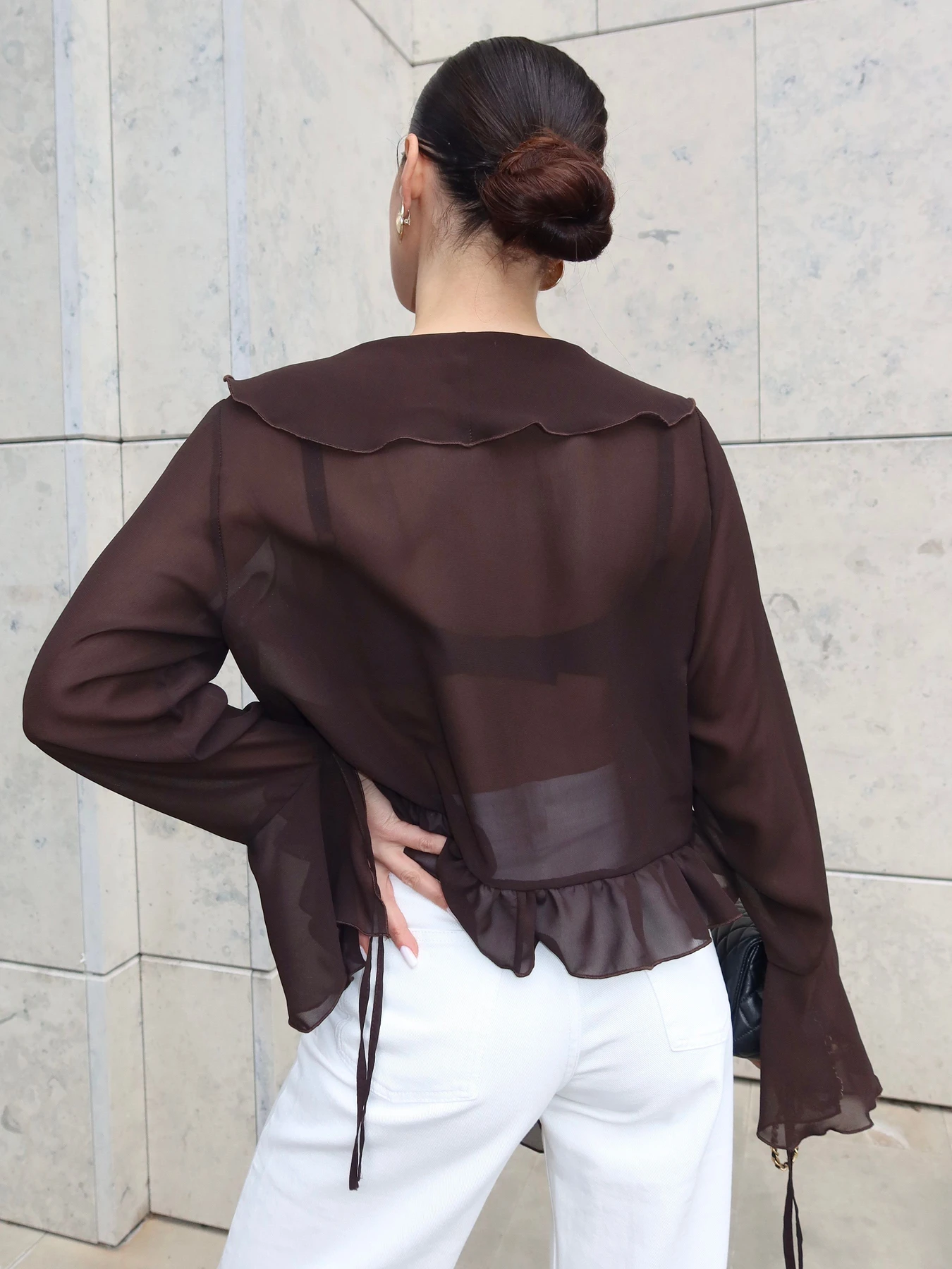 Рубашки Jadone Fashion модель Blouse_Camellia_chok Фото
