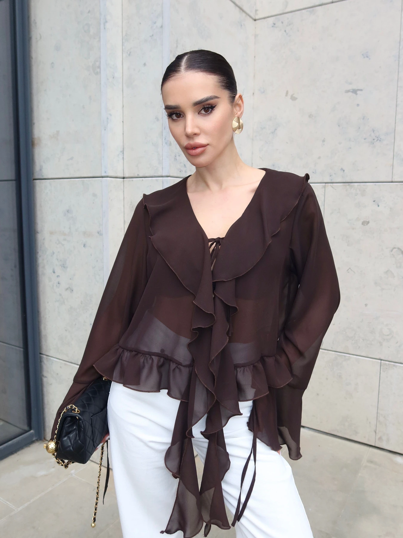 Рубашки Jadone Fashion модель Blouse_Camellia_chok Фото