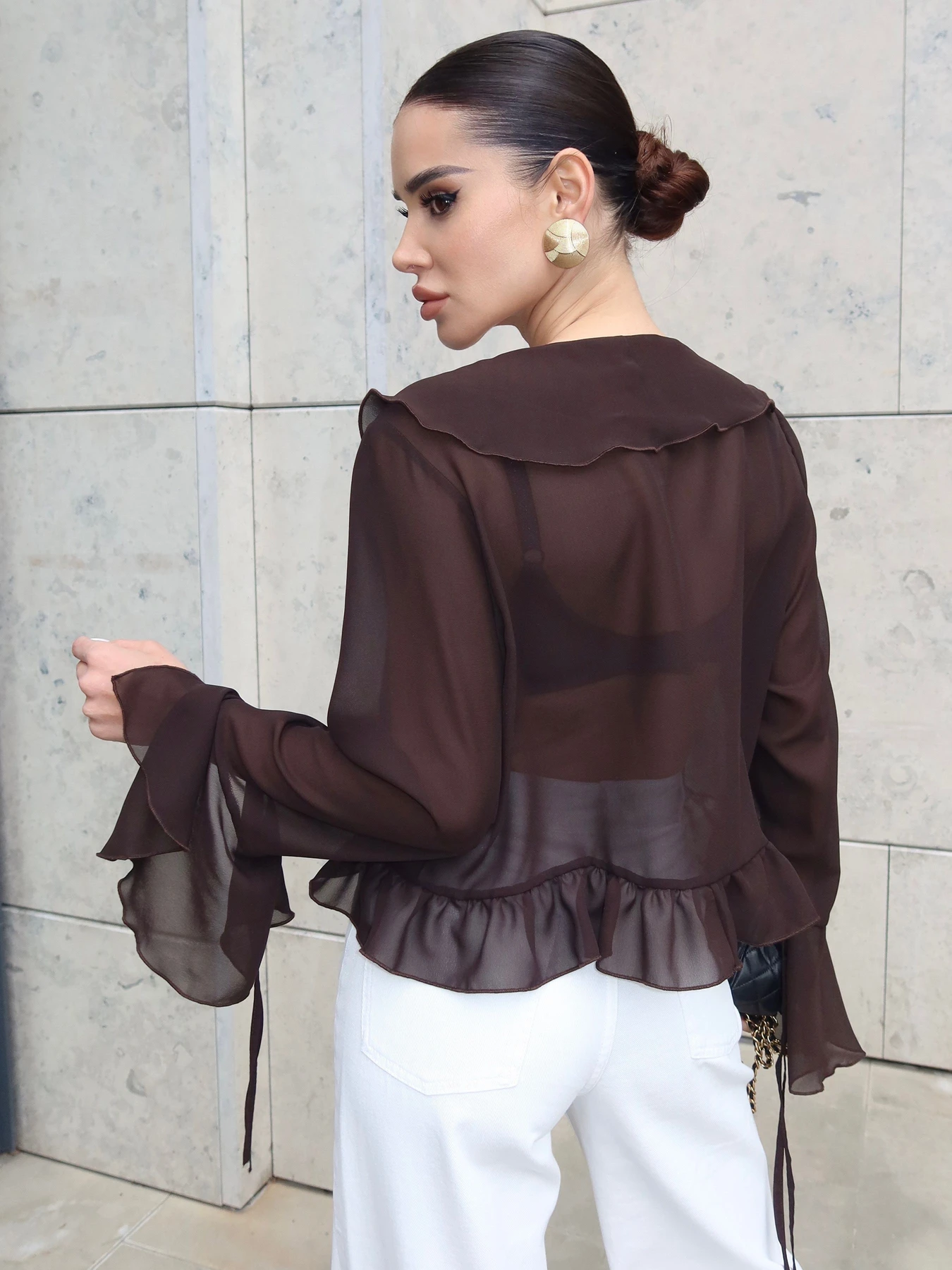 Рубашки Jadone Fashion модель Blouse_Camellia_chok Фото