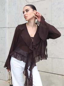 Рубашки Jadone Fashion модель Blouse_Camellia_chok Фото