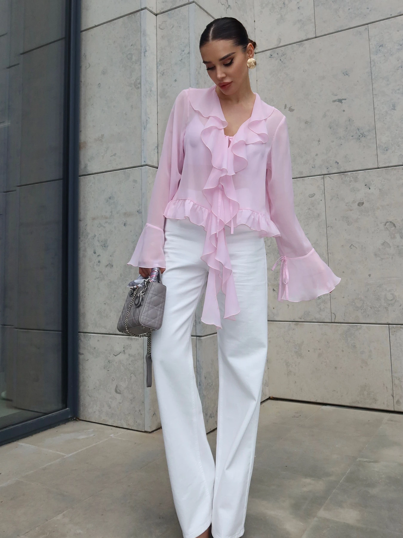 Рубашки Jadone Fashion модель Blouse_Camellia_rozeva Фото