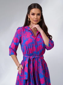 Сукні ISSA Plus модель 15095_синий Фото