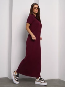 Платья ISSA Plus модель 14756_темно_бордовый Фото